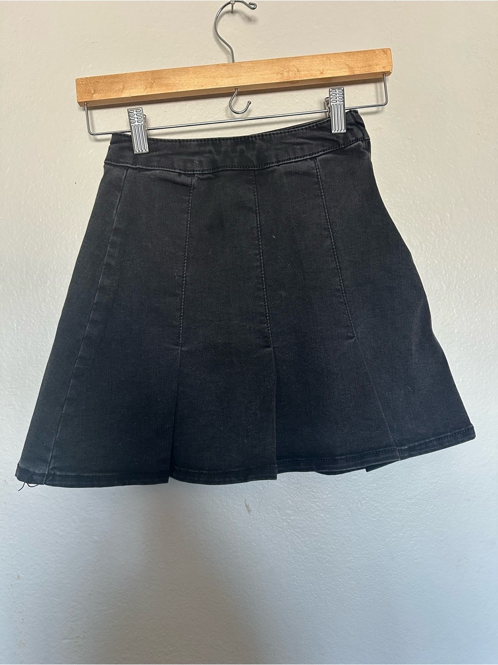 SO Black Circle Skater Mini Skirt